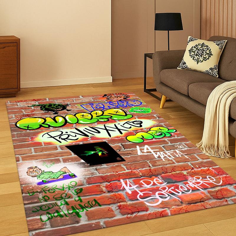 

Feid Ferxxo Hiphop Pop Music Carpet Rug for Bedroom Living Room Sofa Playroom Doormat Home Decor,Kid Game Area Rug Non-slip 40x60cm