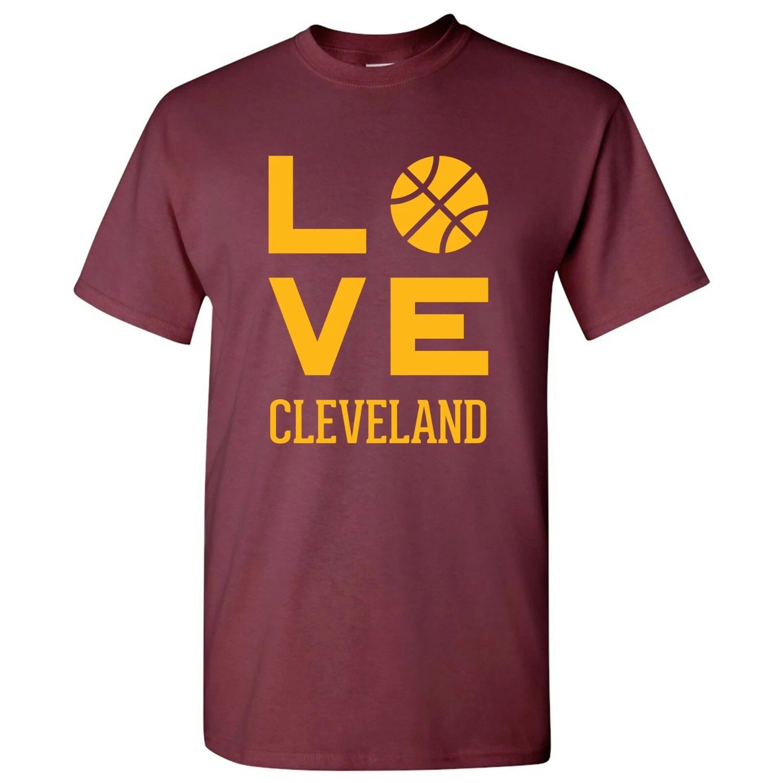 

Cleveland Love Basketball - Sports Team Hometown City Pride T Shirt - Maroon 2XL