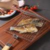 Panier à Griller BBQ en Acier Inoxydable Antiadhésif Pliable Grill BBQ avec Poignée en Bois Porte-Pince à Viande et Poisson Accessoires BBQ