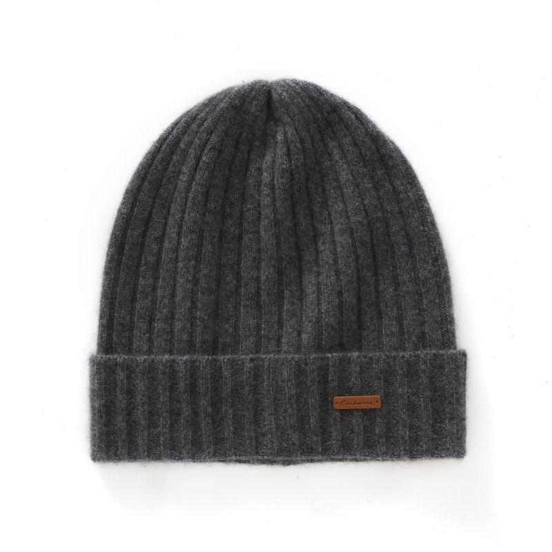 Unisex Thickened Ribbed Cashmere Hat - Autumn/Winter Fashionable Knitted Turban