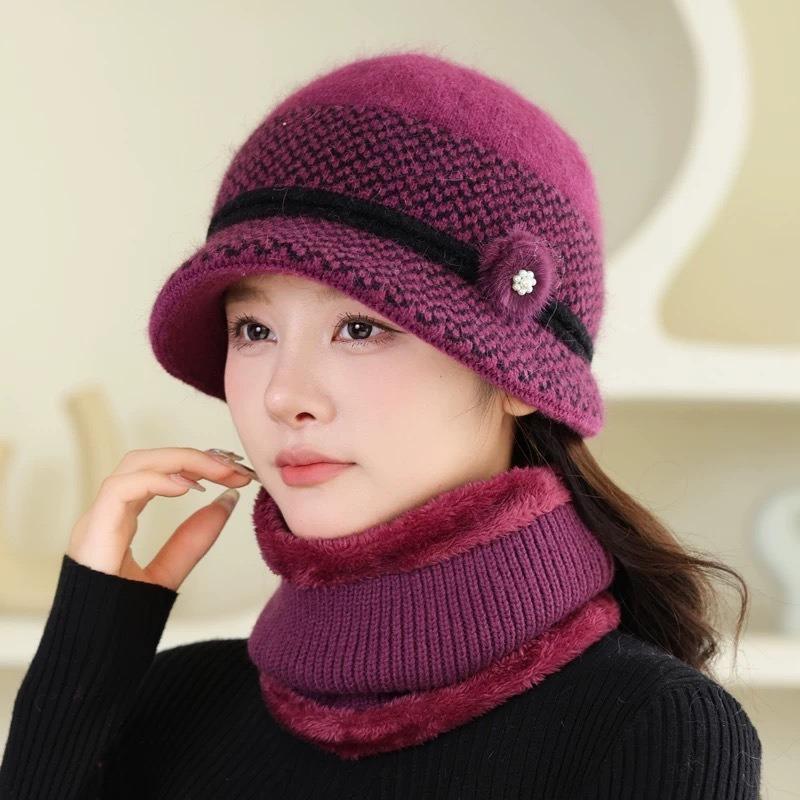 New Women's Hat Winter Cold Protection Thickened Warm Hat Rabbit Fur Hat Fleece Hat