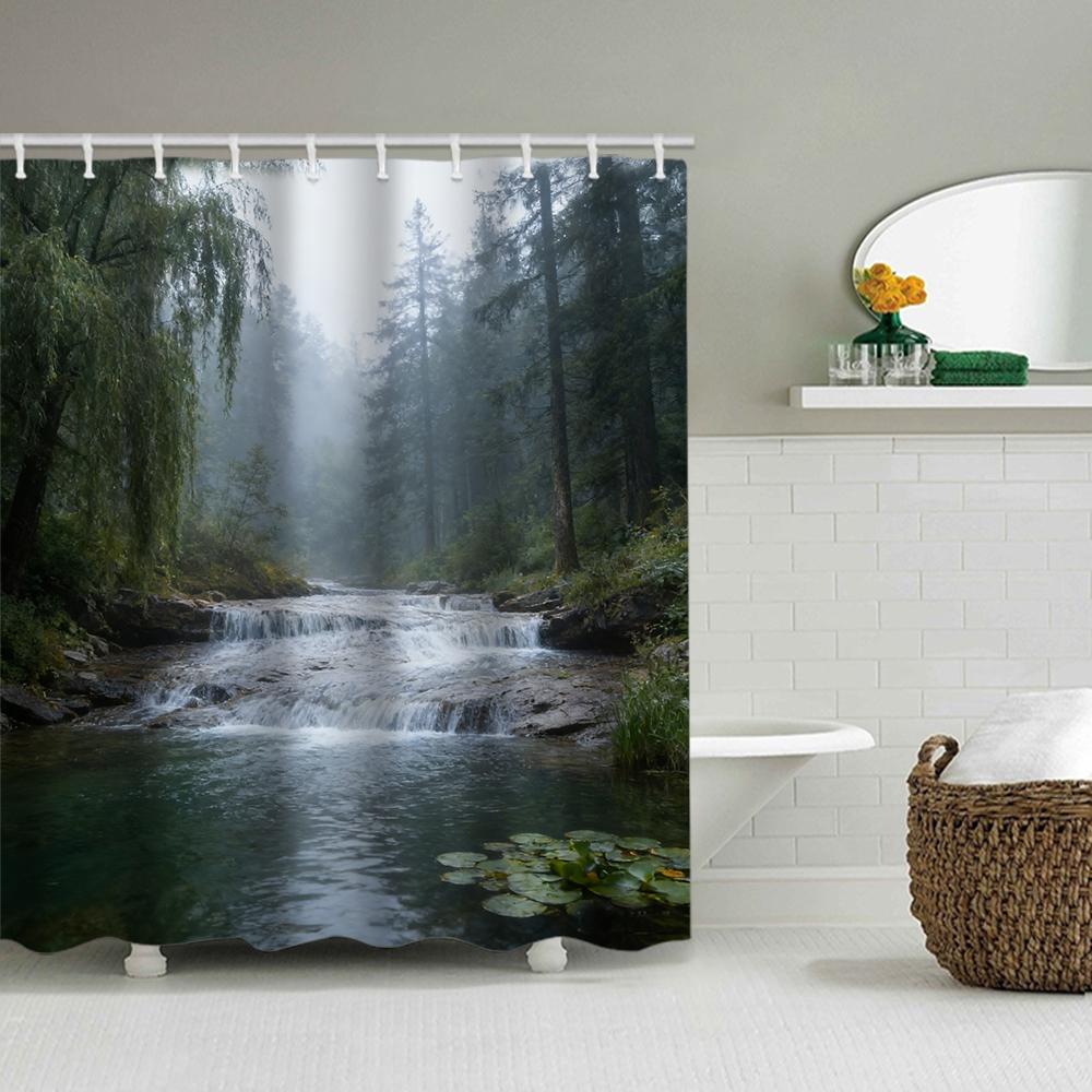 1/4 Rose Print Shower Curtains, Toilet Seat Decoration, Shower Curtain With Carpet And Toilet Lid, 70.8X70.8 Inch
