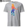Abstraktes Buntes Silhouette Tennisspieler Unisex T-Shirt Herren Damen Tops - Einzigartiges Schläger Design
