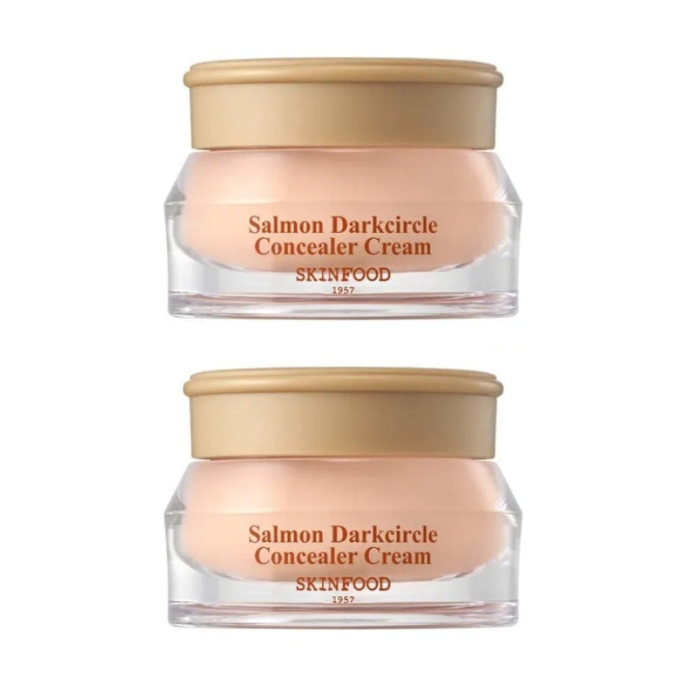 

SKINFOOD Консилер-крем от темных кругов под глазами с лососем №1 Лососевый цветущий 10г*2шт No.1 Salmon Blooming 10g*2Pcs