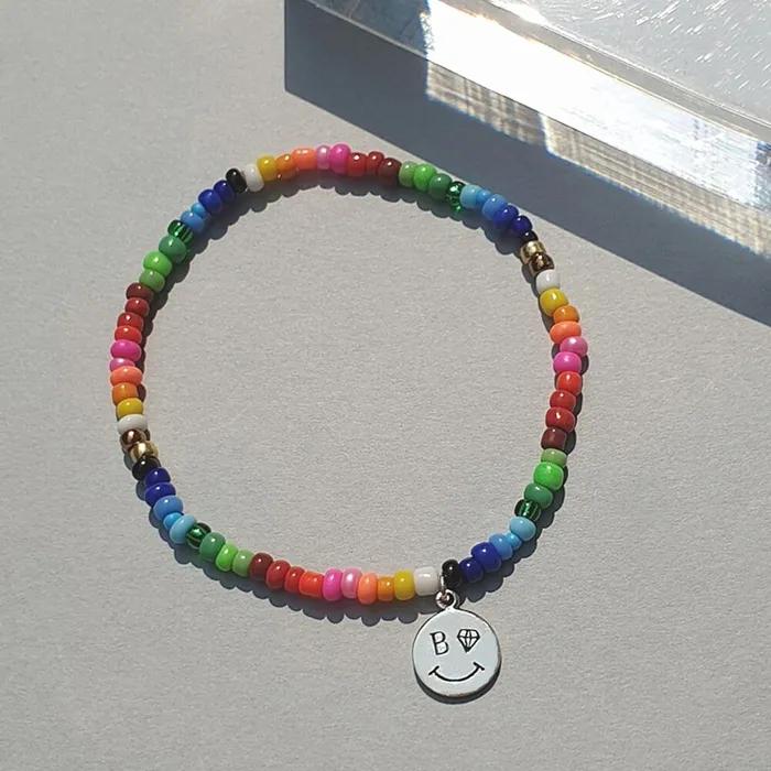 Bonbo Smile Charm Bead Bracelet