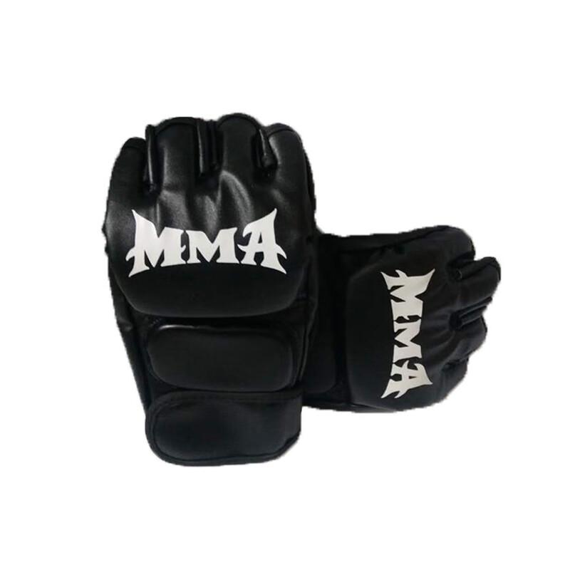 WEZHO Adult Half-Finger MMA Boxing Training Gloves