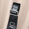 Crocodile Bone Pattern Leather Men's Chest Bag Crossbody Personalized Trendy Casual Single Shoulder