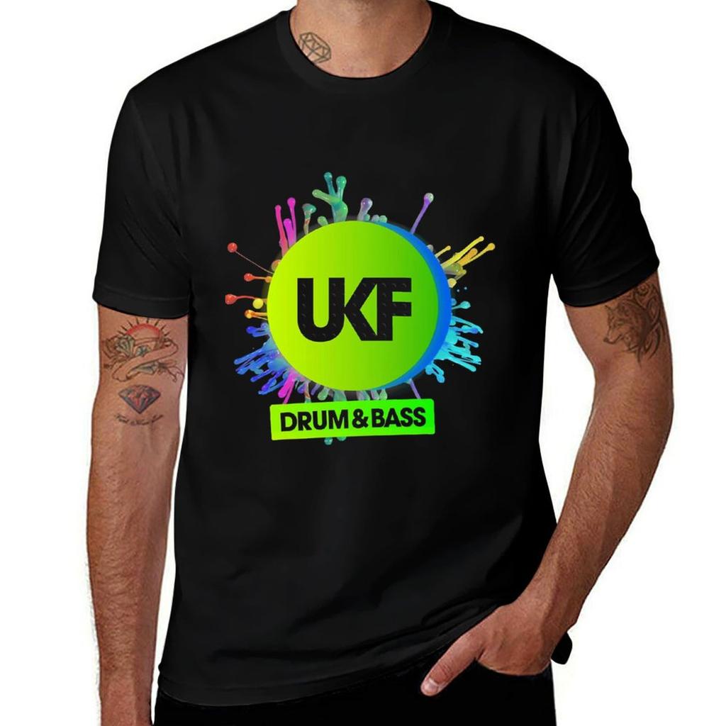 Ukfdrum And Bass Unisexs T Shirts Graphic Vintage Tshirt Big Size Short Sleeve Tee For Unisex