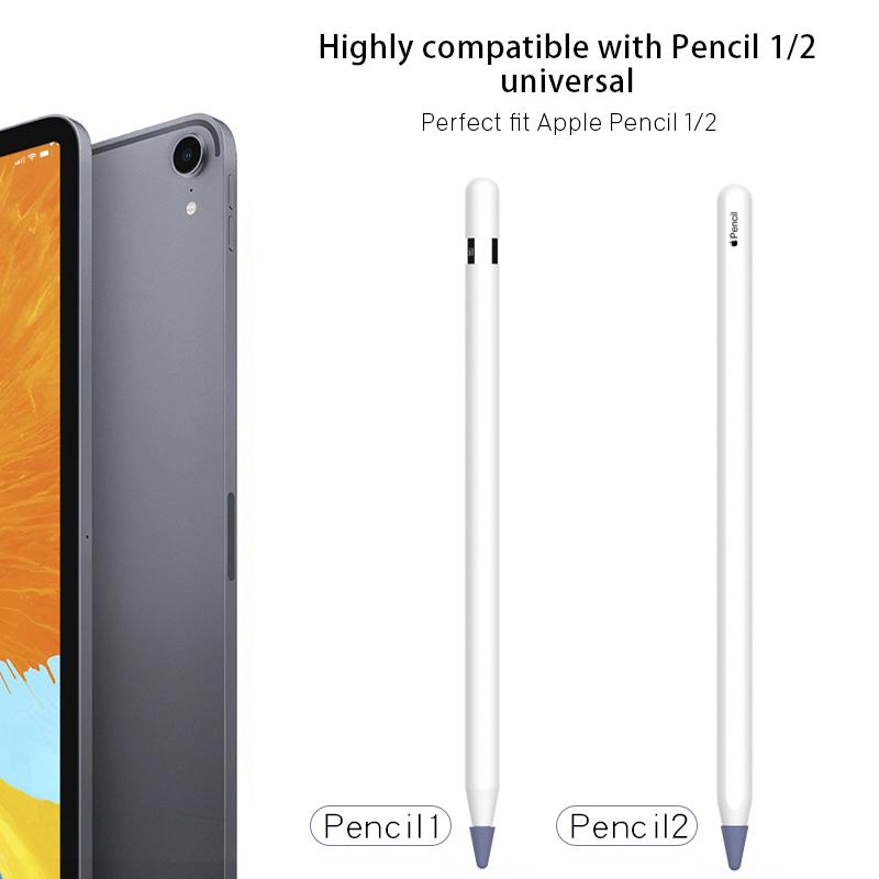8 Stück/Set Silikonhülle für Apple Pencil Taschenabdeckung Zubehör für iPad Pro Weicher Griff Spitzenabdeckungen