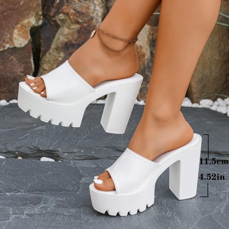 Fashion Ladies Shoes 2025 Hot Sale Open Toe Women's Slippers Fashion Outdoor Dress Summer Versatile Plus Size Best Seller Heels Women