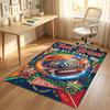 Adventure Alphabet Theme Soft Crystal Velvet Rug Custom Name & Text Print Non Slip Floor Rug for Bedroom Living Room