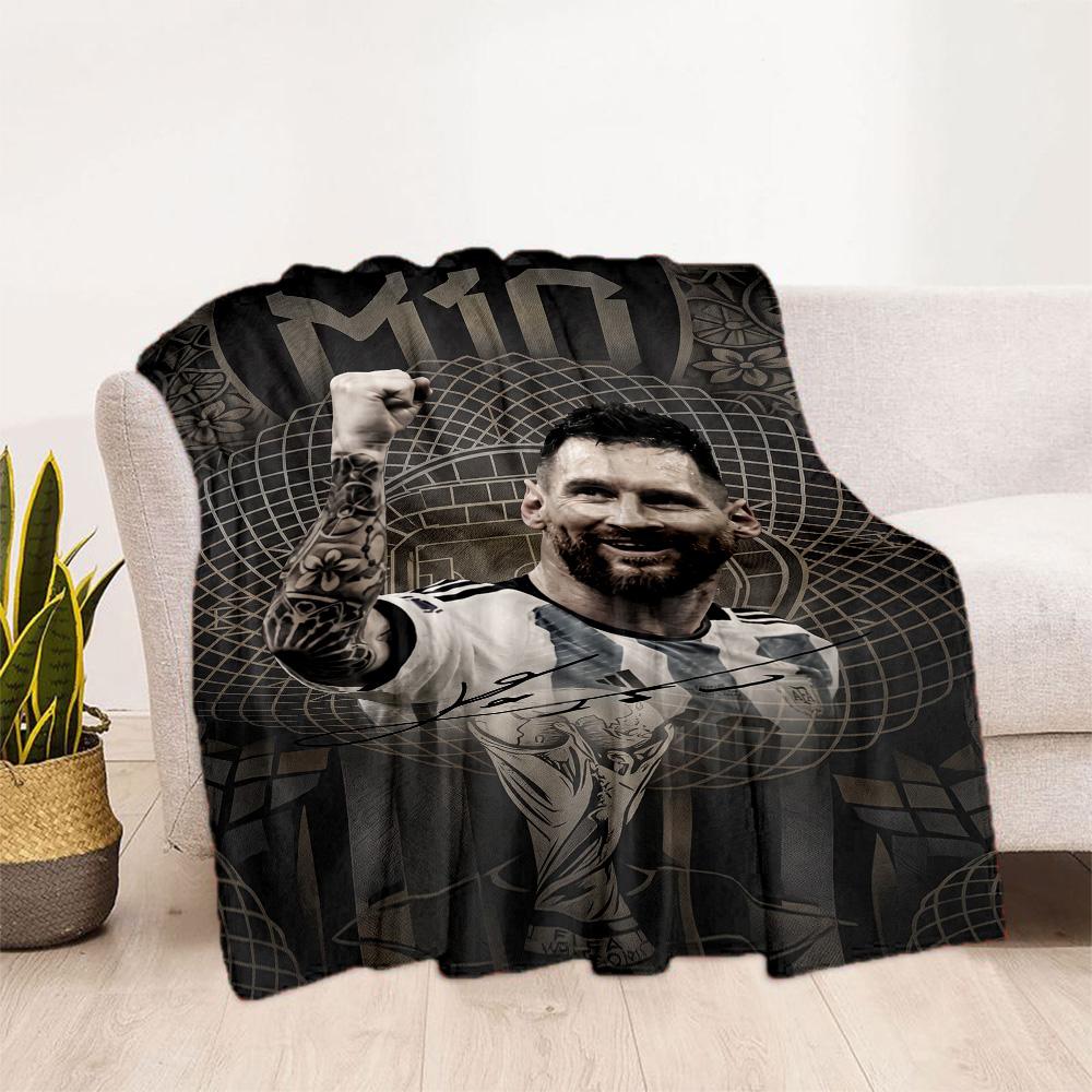 Messi 301 Blanket Comfortable Suitable for Bed Sofa Office Chair Four Seasons Universal Modern Birthday Christmas Gift Blanket