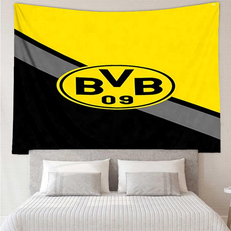 Borussia Dortmund Tapestry for Bedroom Aesthetic Classroom Tapestries Wall Hanging for Living Room Dorm Office,Ideal Creative Gift