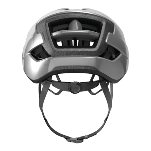 ABUS WINGBACK Helmet, Gleam Silver, Size L (57-61cm), for casual, urban, and sporty cycling and scooter riding. [Official Japanese Product]