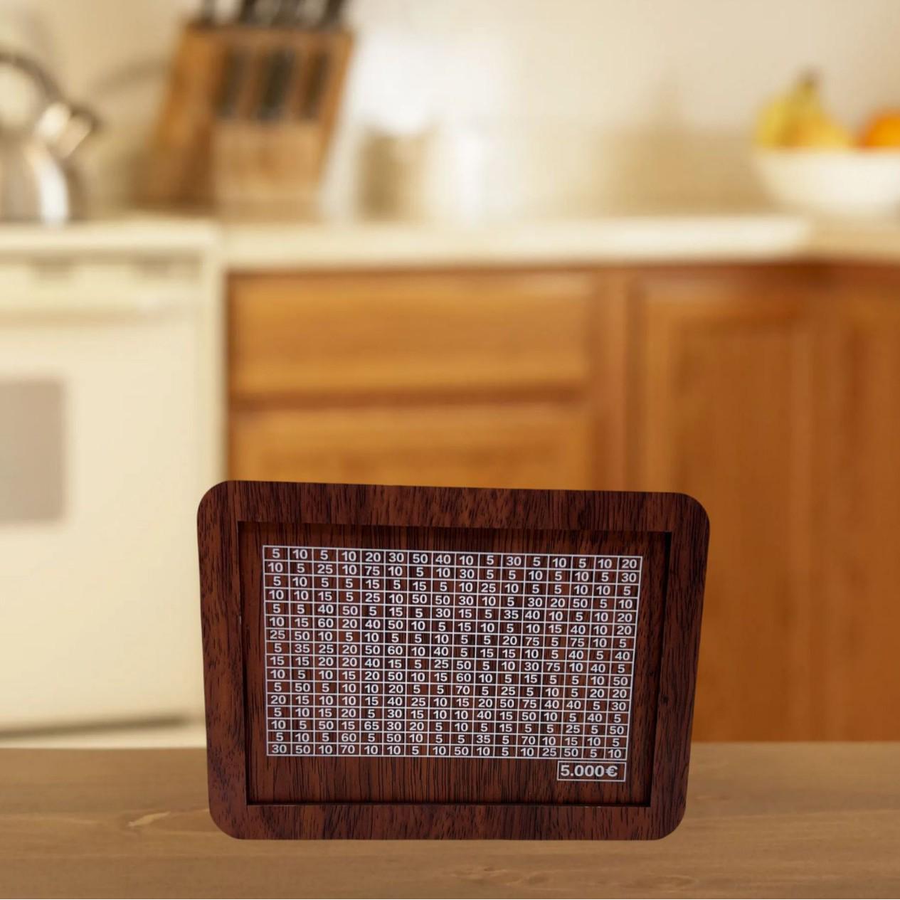 

Retro Creative Wooden Piggy Bank with Counter 17x13x6.5 cm