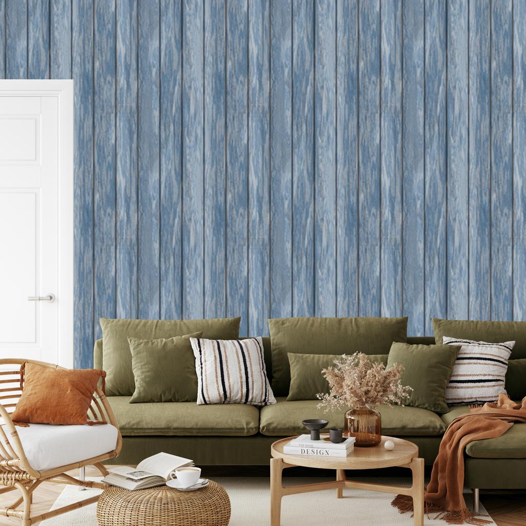 Wallpaper Wood Wooden Boards Modern Pattern for Living Room and Bedroom 50x1000