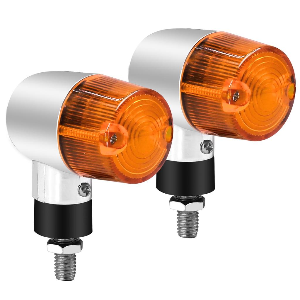 Ygmylandbb Motorcycle Turn Signal, 12 V, Cylindrical Turn Signal, Direction Signal, Signal Light, Position