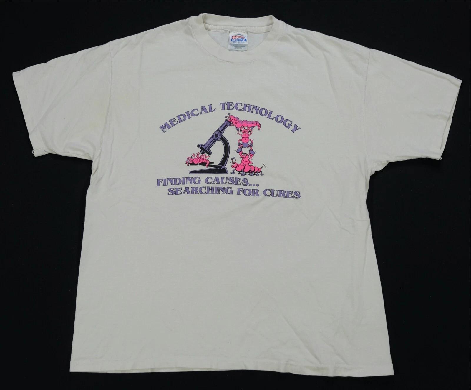 Rare VTG Medical Technology Finding Causes Searching For Cures T Shirt 90s SZ XL S