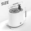 Lavapiedi Automatico per Animali 2 in 1 Lavaggio Domestico Pulitore Elettrico per Zampe di Cane con Dispenser di Sapone Macchina Lavapiedi in Silicone per Animali