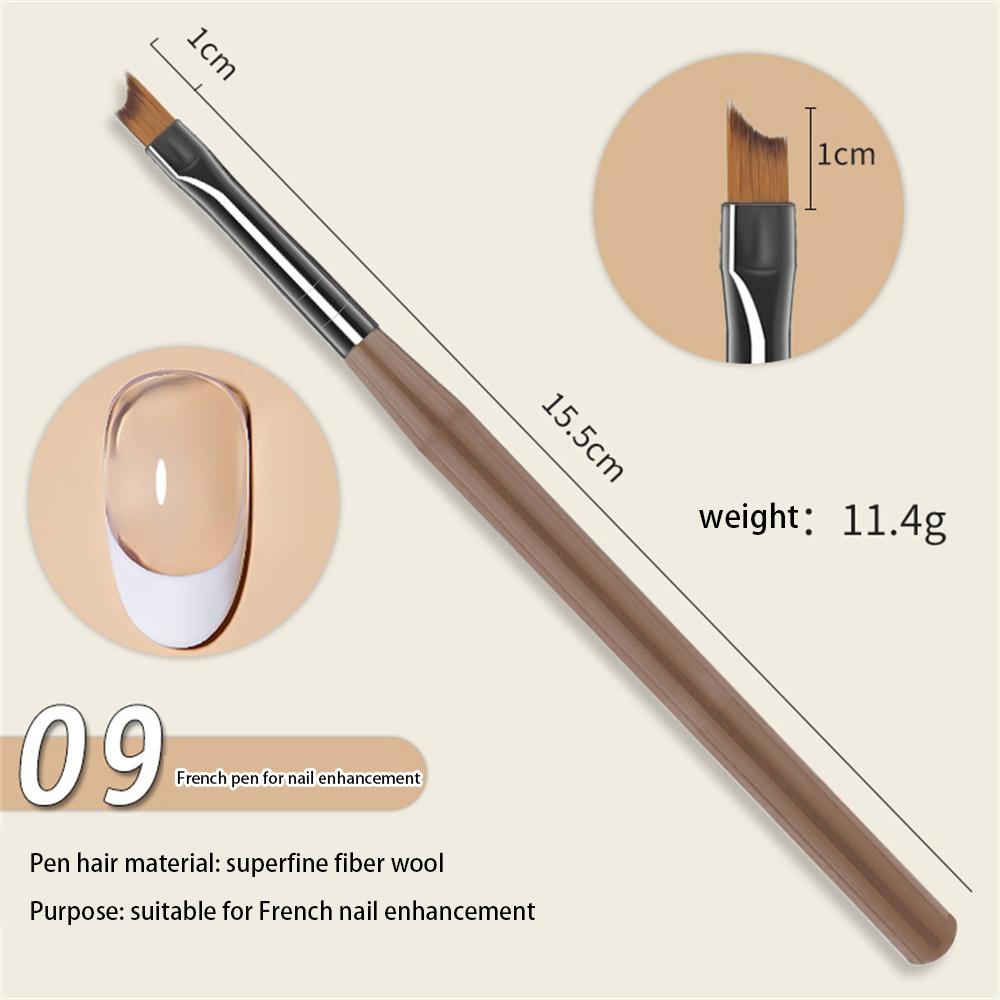 

Подводка для дизайна ногтей с французской полосой, кончики кистей, ультратонкая ручка для рисования линий, кисти для рисования УФ-гелем, маникюрные инструменты