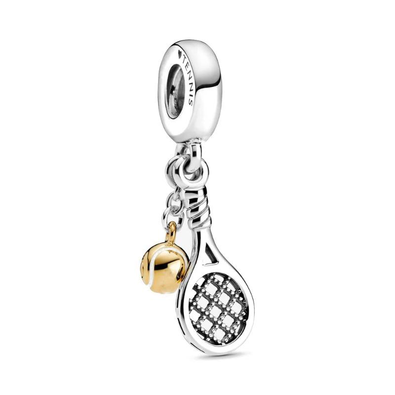 New Fashion 925 Silver Piano Badminton Headphones Guitar Pendant Charms for Bracelet Women Jewelry Gift