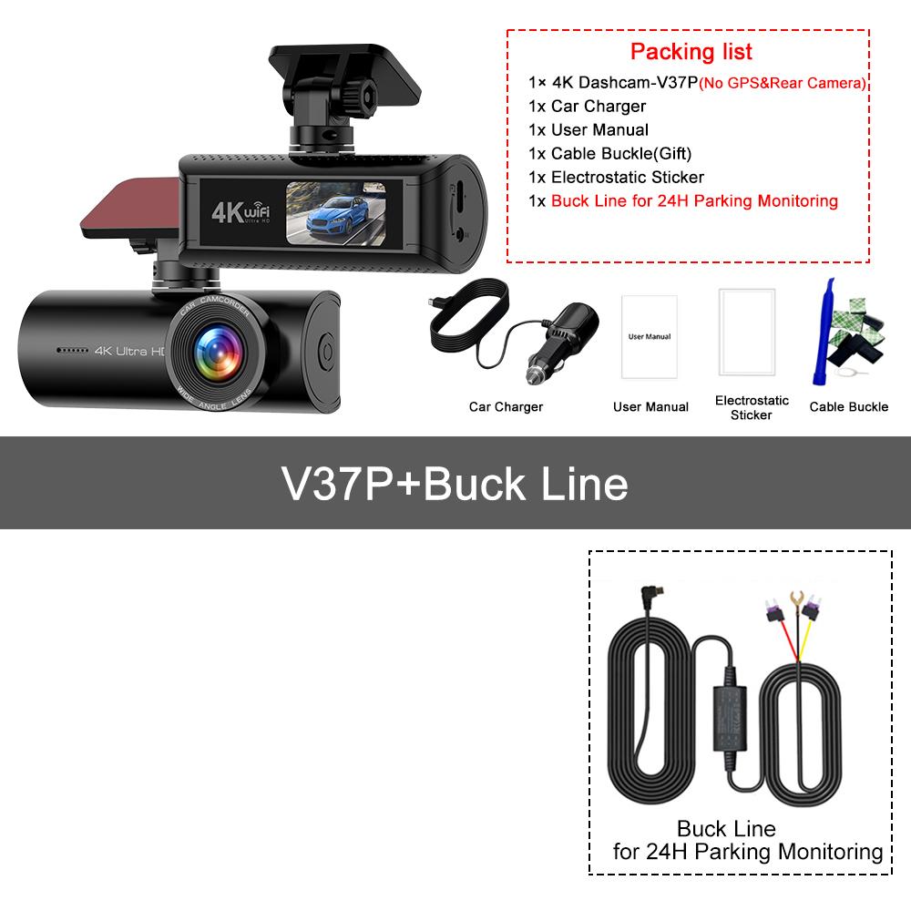 Kocam 4K WIFI GPS Dual Dash Cam Front and Rear for Cars Camera Car DVRs Recorder Video Registrator Dashcam Camcorder Black Box