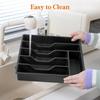 With Lid Kitchen Cutlery Storage Box 6 Grids Tableware Cutlery Tray  Chopsticks for Flatware