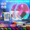 5M-20M DC 12V Power Adapter LED Light RGB Bluetooth LED Strip Lights App Controls Can Follow the Rhythm of Music To Change Light