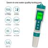 7-in-1 Water Tester Digital PH Tester High Accuracy Water Analyzer LED Display PH/TDS/EC/SG/ORP/Salt/Temp Meter for Hydroponics