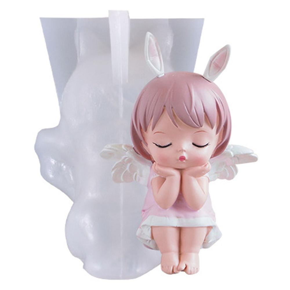 

Силиконовая форма для свечей «Ангел», форма для шоколадной помадки, форма для мыла ручной работы, кекс, ремесло, художественная форма для украшения свечей, инструменты для выпечки