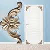 4 X Wooden Carved Corner Onlay Applique Furniture Mouldings Decal Decoration Uk