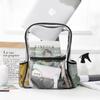 Transparent PVC Backpack for School or Concerts - Large Capacity Bookbag