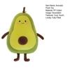 25/35/50cm Avocado Plush Toy Fluffy PP Cotton Lovely Doll Plushies Appease Toy Sleeping Pillow Ornament Stuffed Fruit Doll Pillow Home
