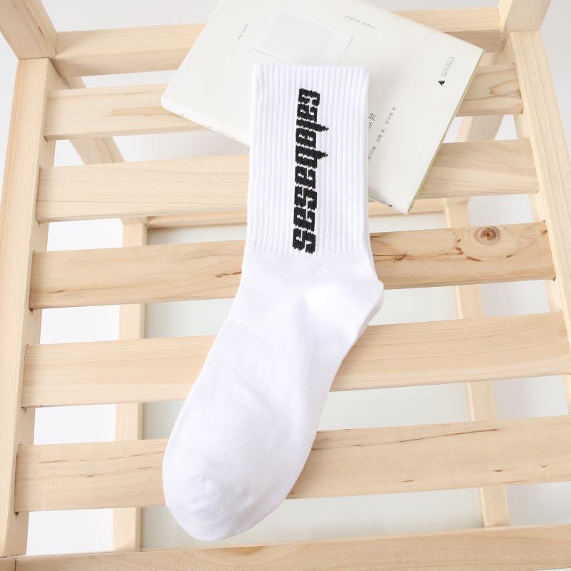 

4 пары носков, мужские спортивные дышащие носки, длинные хлопковые носки-трубочки, скейтборд, повседневные мужские и женские пары, модные носки в стиле хип-хоп Tide