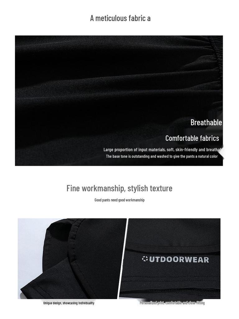 Men's Two-in-One Quick-Dry Running Shorts - Breathable, lightweight, and perfect for marathon training and beach sports.