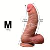 Thick Realistic Dildo in 3 Sizes, Soft Liquid Silicone Penis with Lifelike Veins, Strong Suction Cup Adult Toy for Women, Men & Couples Intimate Play