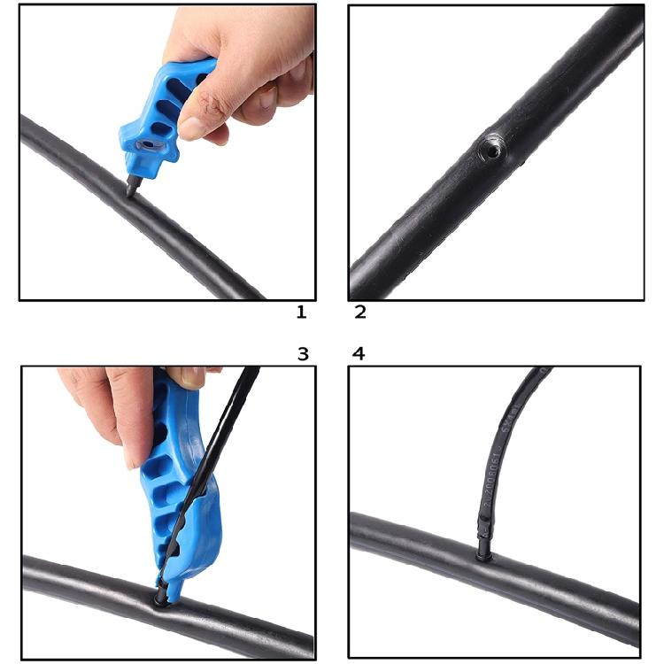 Plastic Garden Hole Opener PE Pipe Hole Puncher Drip Irrigation Hole Punching