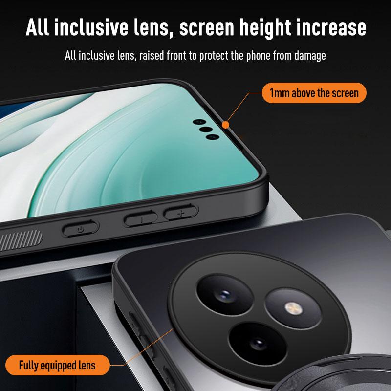 For Xiaomi Poco F3 F4 F5 F6 F7 Ultra X6 X7 Pro C71 Magnetic Ring Stand Back Phone Case Magsafe Ring Lens Protective Cover