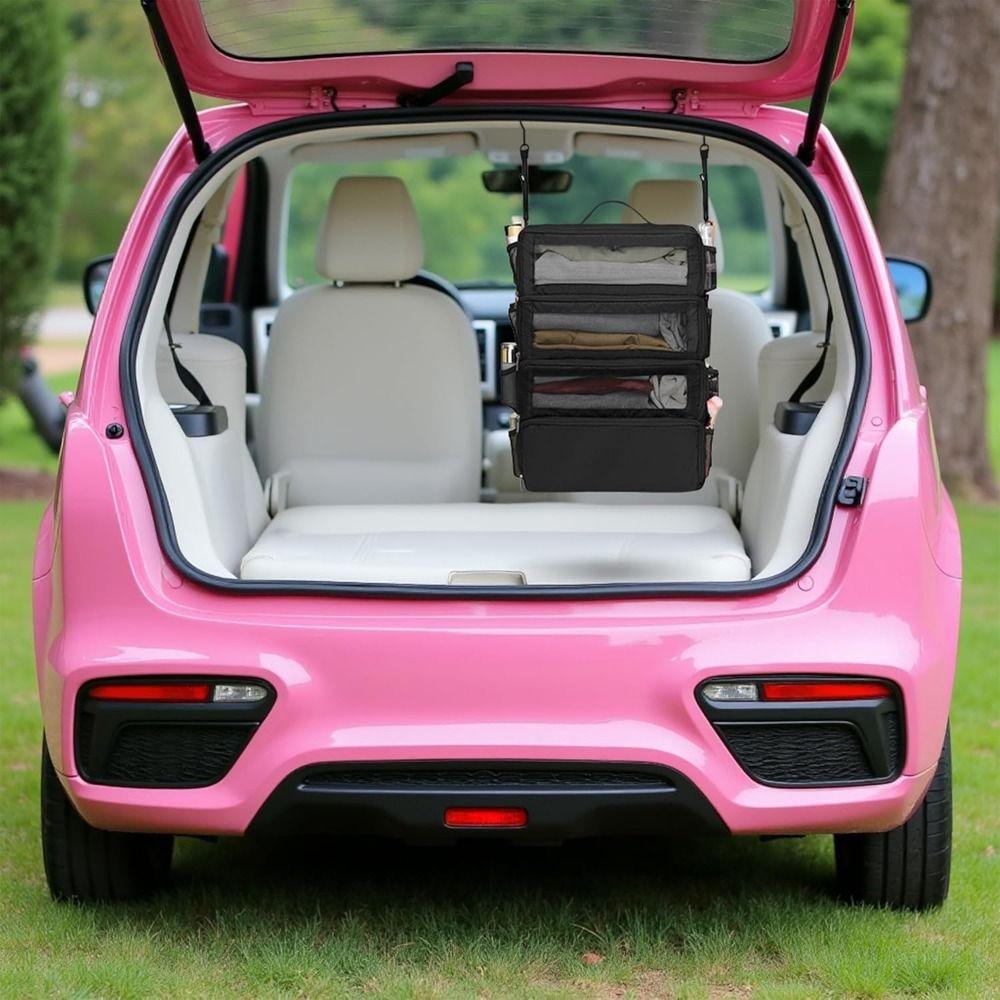 Mehrschichtige faltbare Kleideraufbewahrungstasche, große Kapazität, wasserdicht, zum Aufhängen im Kleiderschrank, mit Tragegriff, multifunktional