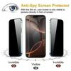 5Pcs Dust Free Installation Privacy Screen Protector for IPhone 16E 14 11 12 13 15 Pro Max 7 8 Plus Mini X XR XS Anti-spy Glass