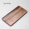 Yuyi Angel Walnut Wood Rectangular Serving Tray Set