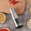 Pressed Garlic Chopper Stainless Steel Manual Garlic Masher Handheld Push Type Garlic Crusher Vegetable Cooking Crusher Kitchen