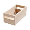 Renewable Paulownia Wood Storage Bin with Handles Multi-Purpose Organizer Kitchen Bathroom Closet Office Craft Room