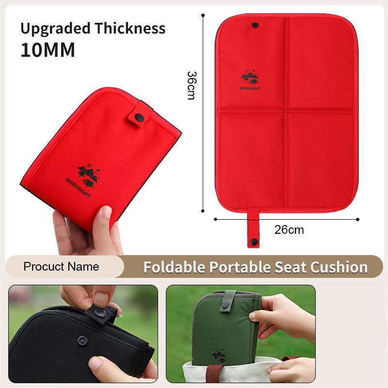 

Lightweight Portable Folding Chair Cushion 10mm Thick Compact Machine Washable Outdoor Seat Pad for Camping Hiking Picnic Festival All Outdoor Terrain червоний
