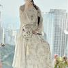 Stile cinese della dinastia Song Hanfu, abiti da donna quotidiani primaverili ed estivi