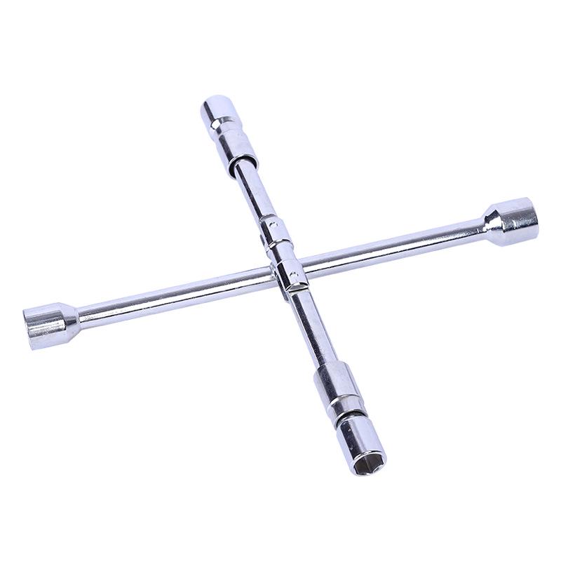 Folding Hexagonal Tire Wrench: Multi-functional Cross Socket Tool for Easy Tire Change