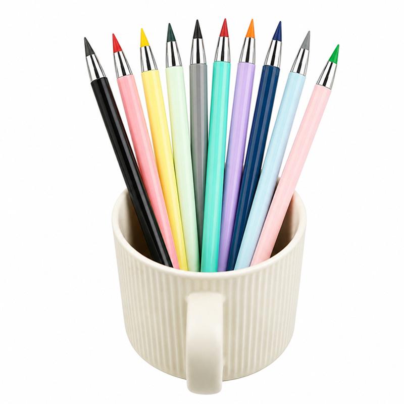 12-Color HB Sketch Pencil: Eternal Black Technology, Inkless, Student-Friendly, Corrects Posture, Durable, Break-Resistant