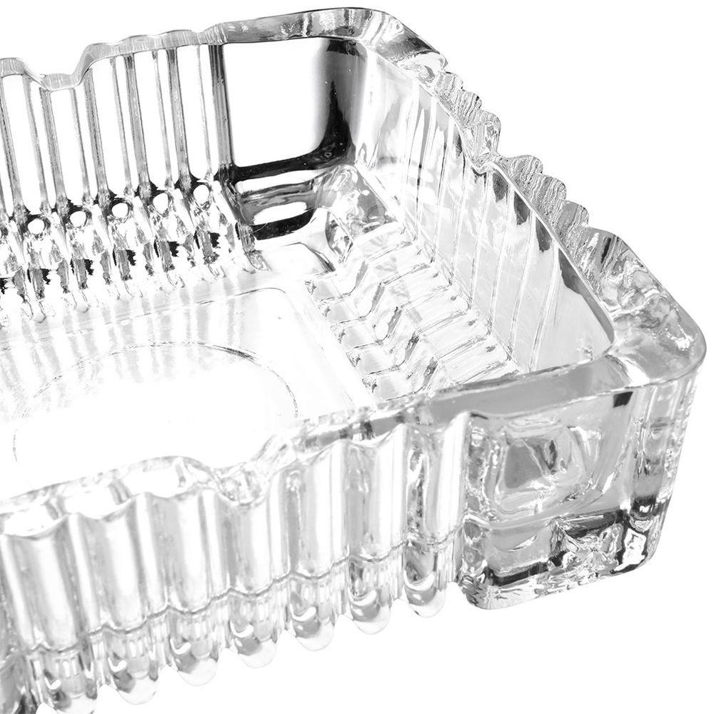 Square Glass Ashtray 10.5x10.5x3.5 Cm