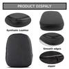 Motorcycle Backrest Cushion Pad, Round Sissy Bar Pad, Universal Fit, Black (Type B)