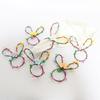5PCS Cartoon Easter Napkin Ring Bunny Design Cute Festive Napkin Buckle Funny Reusable Decorative Ring Easter Celebration